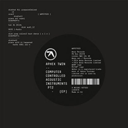 APHEX TWIN / COMPUTER CONTROLLED ACOUSTIC INSTRUMENTS (LP EP)