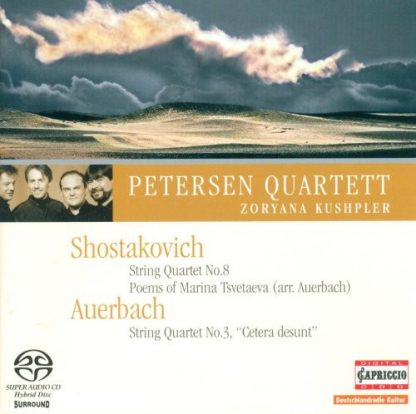 AUERBACH / PETERSEN QUARTET / KUSHPLER / STRING QUARTET 8 / 6 VERSES